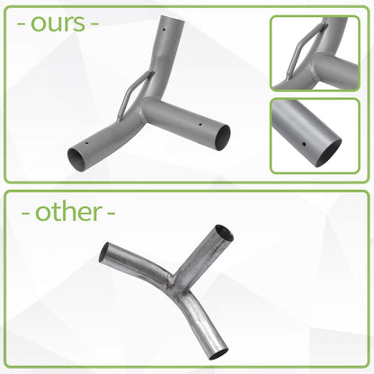 ICITYWALL 8 Leg Carport Kits，High Peak Canopy Fitting Kit with 1-3/8" ID, Galvanized Steel Carport Connectors, shed Frame kit DIY Project