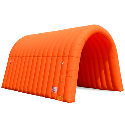 16x10x10Ft Inflatable Sports Tunnel Entrance with Built-in Blower,Inflatable Tunnel Tent for Business Promotion, Trade Shows, Advertising & Exhibitions (Orange)