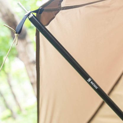 ONETIGRIS Lightweight Tent Poles (1.6m) + Bulwark Camping Tarp