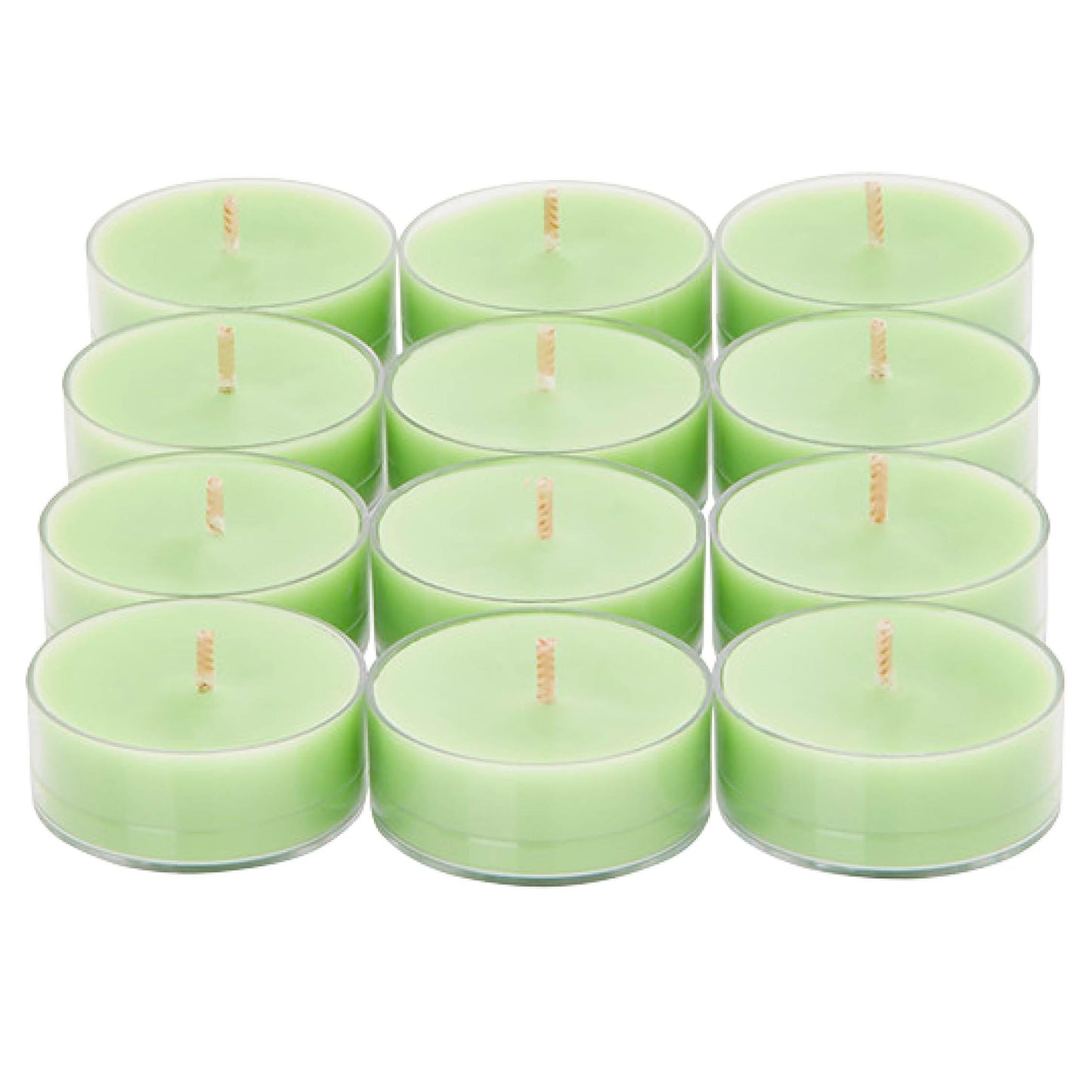 PartyLite Set of 12 Tea Lights Sampler Candles, Aromatherapy Gin & Tonic Scented Candles Gift Set, Up to 4 to 6 Hours Burn Time