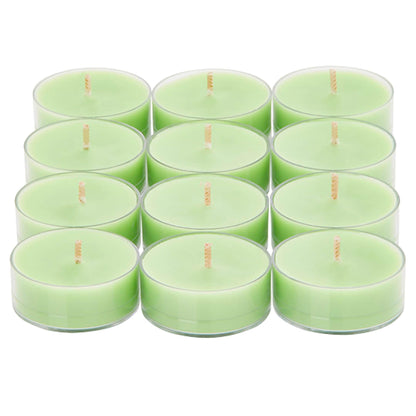 PartyLite Set of 12 Tea Lights Sampler Candles, Aromatherapy Gin & Tonic Scented Candles Gift Set, Up to 4 to 6 Hours Burn Time