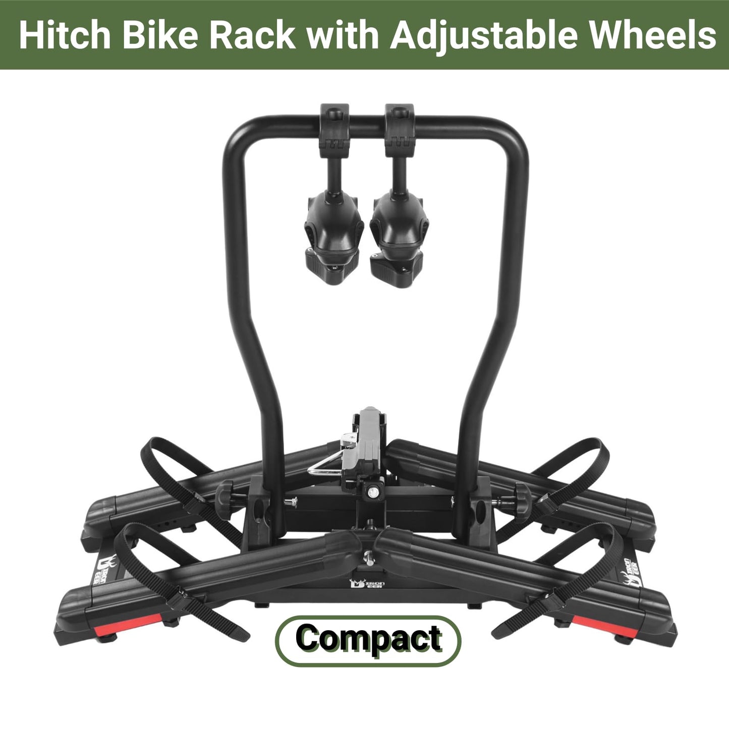 Sport X Hitch Bike Rack, Hitch Bicycle Car Rack for 2 Bikes, Anti-Wobble Locking Tilting Folding Bike Rack with 1¼/2 Inch Receiver for Cars SUVs Trucks, Bike Carrier Platform Fits 16''-29'' Bikes
