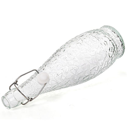 Nicunom 4 Pack 32 oz Swing Top Glass Bottles with Stopper, Airtight Flip Top Glass Bottles for Brewing, Kombucha, Beverages, Beer, Vinegar, Soda, Smoothies, Kefir, Juicing, Includes Brush & Funnel