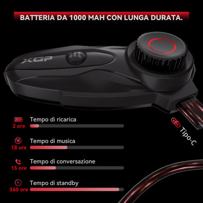 X10 10 Riders Group Mesh Motorcycle Intercom, 3000m Motorcycle Bluetooth Headset V5.3 with Audio Multitasking/Music Sharing, Helmet Communication Systems for ATV/Snowmobile/Ski, 2 Pack