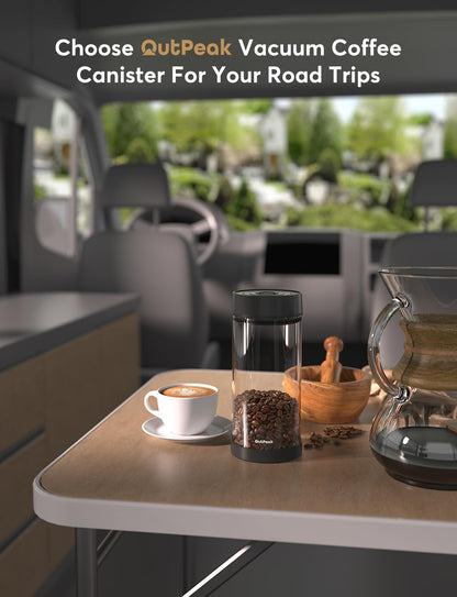 OUTPEAK Auto Coffee Canister: 1.5L for 17.6oz, 1.35L for 14oz, 0.5L for 4.6oz Coffee Beans (Set of 3)