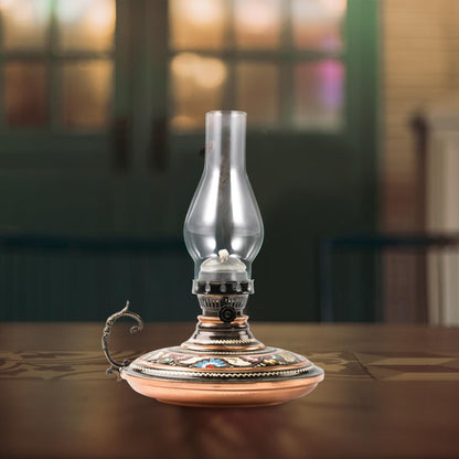 Baluue Clear Glass Oil Lamp Chimney Replacement, 6.5in x 3in, Retro Windproof Hurricane Shade, Transparent, Model 26176229P1O47525ERGEX