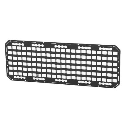 aqxreight Truck Bed Molle Panel, Aluminum Truck Side Storage Organizer Rack for L Track High Hardness Metal Side Bed Cargo Gear Holder with Sandblasted Finish Easy Install Utility Mount