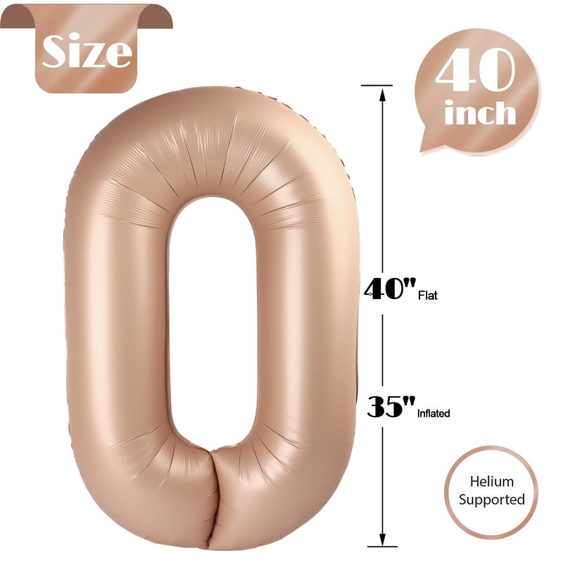Light Brown Number 12 Balloon 40 inch, Tan 12 Number Balloons, Khaki 12th Sandy Brown Birthday Decorations, Beige 12 Year Old Girls Boys Light Brown Party Supplies