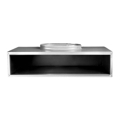BUILDMART - 24" Plenum Box for [24" Linear Slot Diffuser - (3 Slot) Triple Slot] Premium Insulated Galvanized Sheet Metal Plenum Box for Heating and Cooling - Texas Buildmart