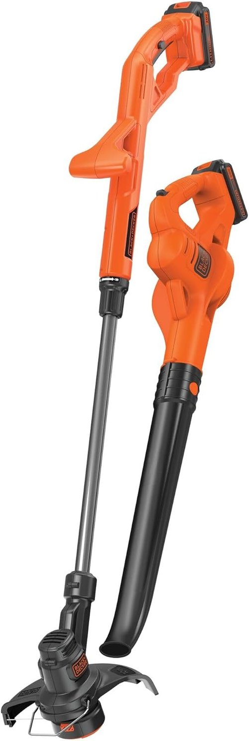 BLACK+DECKER 20V MAX Weed Eater & Edger Combo - Cordless Electric with 2 Batteries & Charger, 130 MPH Blower