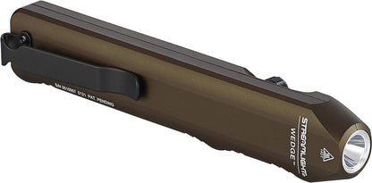 Streamlight 88811 Wedge 1,000-Lumen Max 300-Lumen Standard 1,200-Candela Flat Everyday Carry Flashlight, Includes USB-C Cable and Lanyard, Coyote
