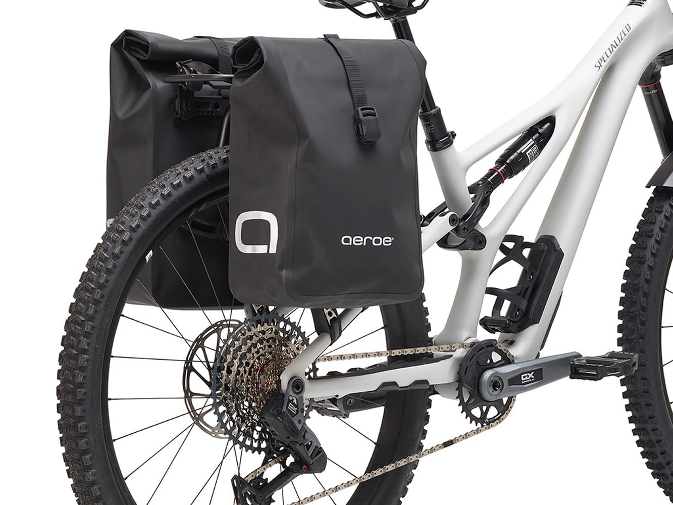 AEROE Spider Pannier Rack, Fits Mountain Bikes E MTB, Electric Mountain Bikes, Gravel. Easy Install & Use, Fits Any Brand Pannier Bag & Rack Trunks, Holds 35Lbs