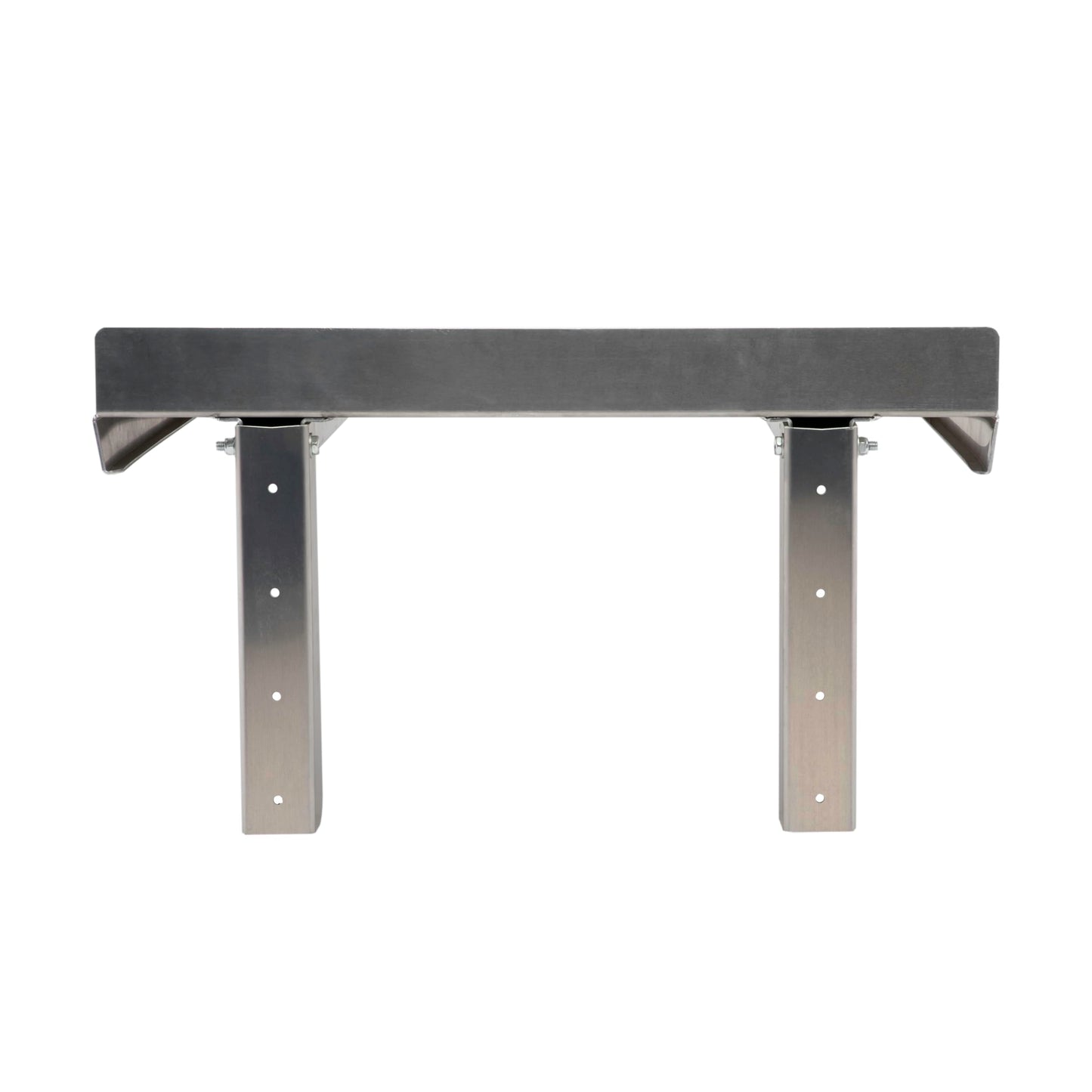 Extreme Max 5001.6314 Wall-Mounted Folding Aluminum Work Bench for Enclosed Race Trailer, Shop, Garage, Storage - 26" x 18", Silver