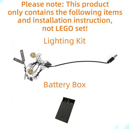 LED Light for (Architecture Paris with Eiffel Tower) Building Blocks Set - Compatible with Lego 21044 Skyline Building Model (Model Set Not Included)