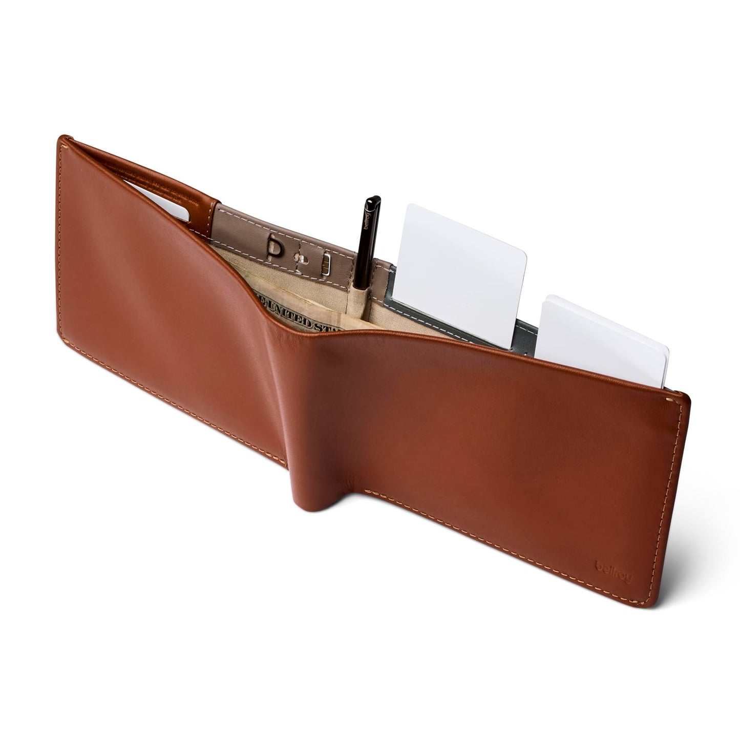 Bellroy Travel Wallet, travel document holder (Passport, tickets, cash, cards, and pen) - Sienna