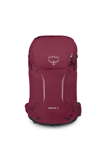 Osprey Hikelite 32L Lightweight Hiking Backpack - Durable Travel Daypack with Rain Cover for Men and Women, Chameleon/Black, S/M