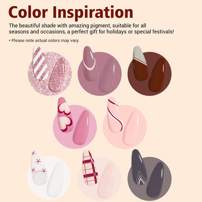 AZUREBEAUTY 31 Pcs Dip Powder Nail Kit 20 Colors Glitter Nude Brown Pink White Gray Dip Powder Liquid Set with Top/Base Coat Activator for French Nails Art Manicure DIY Salon Women Valentine's Gift