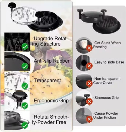 Azee Chicken Shredder - Ergonomic 8-Inch Tool for Effortless Meat Shredding | Easy to Clean, Black
