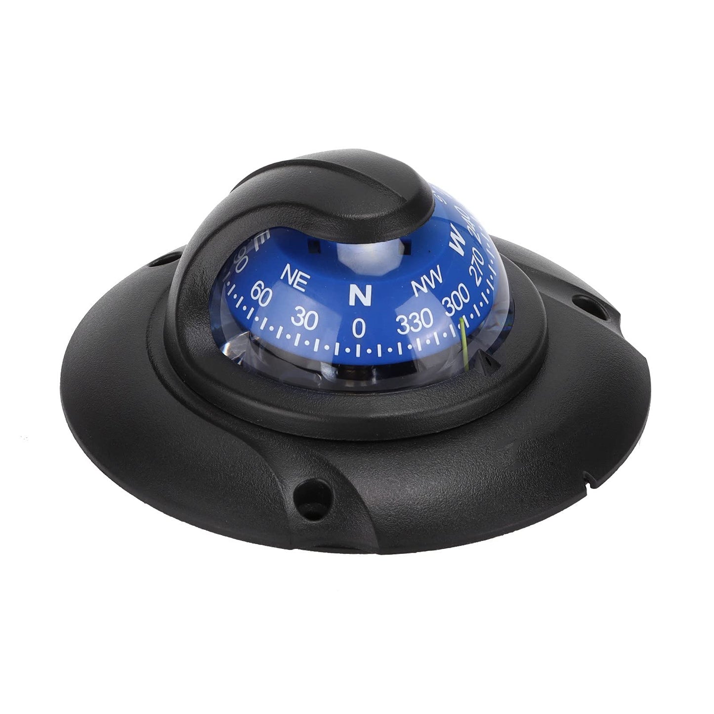 Entatial Flush Mount Compass, Reliable Marine Compass ABS for Travel for Vehicles for Boating for Marine