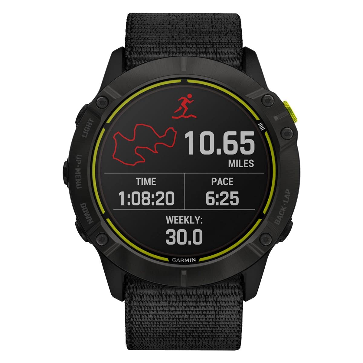 Garmin Fenix Enduro, Ultraperformance Multisport GPS Watch with Solar Charging Capabilities, Battery Life Up to 80 Hours in GPS Mode, Carbon Gray DLC Titanium with Black UltraFit Nylon Band