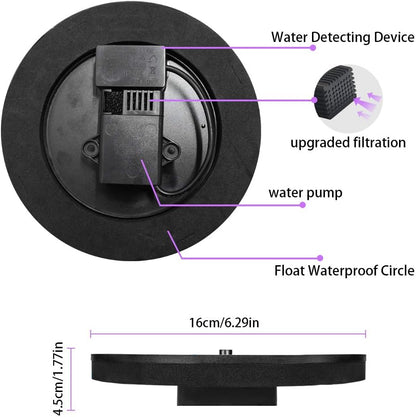 Skiennix Solar Fountain - 1.4W Solar Powered Garden Water Pump with 6 Nozzles | Floating Bird Bath Decor