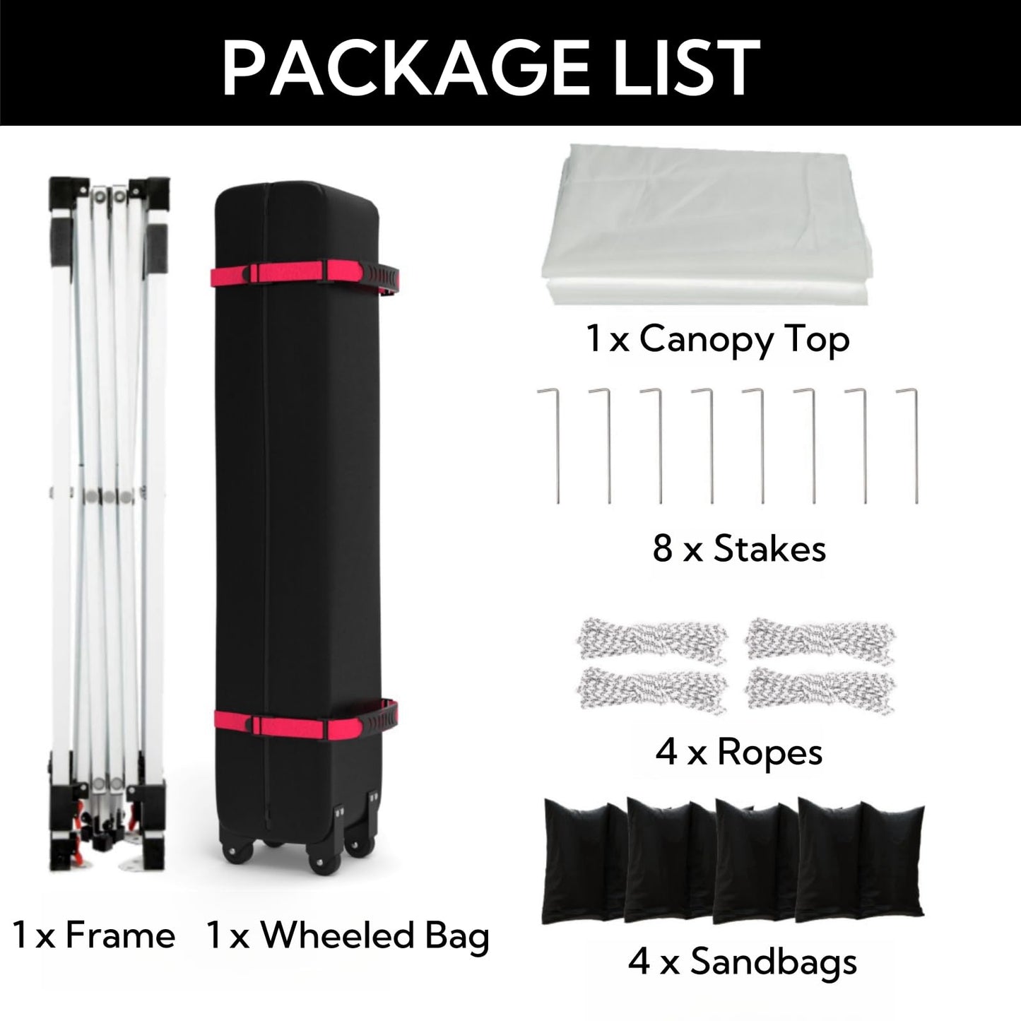 Hipicute Pop Up Canopy Tent 10x10ft, 1-Person Setup Instant Tent Shelter, Portable Commercial Outdoor Canopies w/Roller Bag, 4 Weight Bags 4 Ropes & 8 Stakes for Beach Events Parties Camping, White