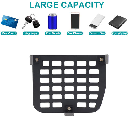 Car Trunk Window Storage Fence Compatible with Ineos Grenadier 2020-2025, Car Rear Door Window Modular Storage Cargo Luggage Holder Carrier，Tailgate Side Window guardrail Storage (Left)