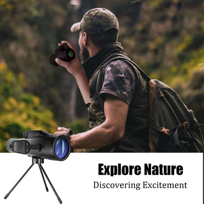 MOCANIO 10-30x50 Zoom Monoculars for Adults High Powered Monocular Portable Telescope Adapter and Sturdy Tripod - Waterproof Monoculars -BAK4 Prism FMC for Bird Watching Hunting Hiking