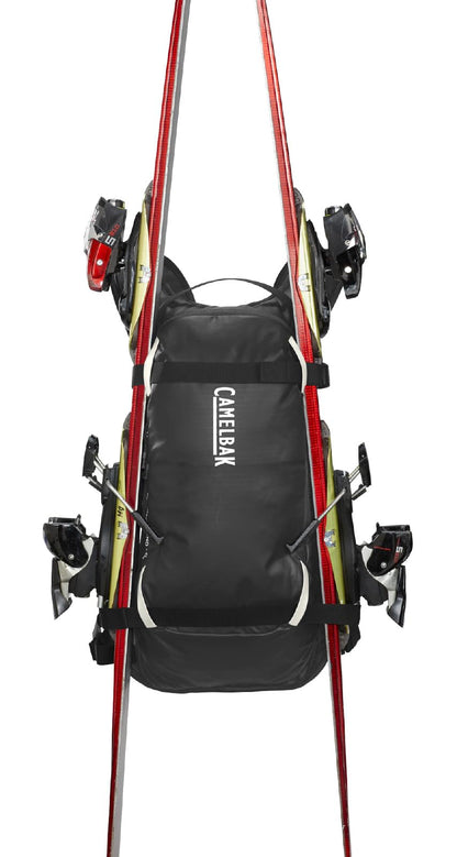 CamelBak Powderhound 12 Snow Hydration Pack with Ski and Snowboard Carry, Insulated Design for All Day Winter Riding, Black/White
