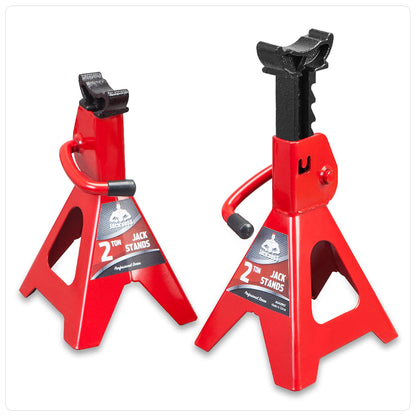 Jack Boss 3 Ton Floor Jack with Jack Pad and Jack Stand Set Combo