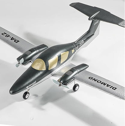 RC Plane Remote Control Airplane RTF 2 Chanel Radio Control Diamond Airpcraft for Beginners Wingspan 550mm (2 Batteries)