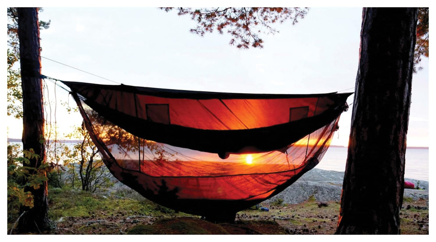 Hammock Bliss Sky Tent 2 - A Revolutionary 2 Person Hammock Tent - Waterproof Hanging Tent Provides Spacious and Cozy Shelter For 2 Camping Hammocks - Embrace Hammock Camping Comfort