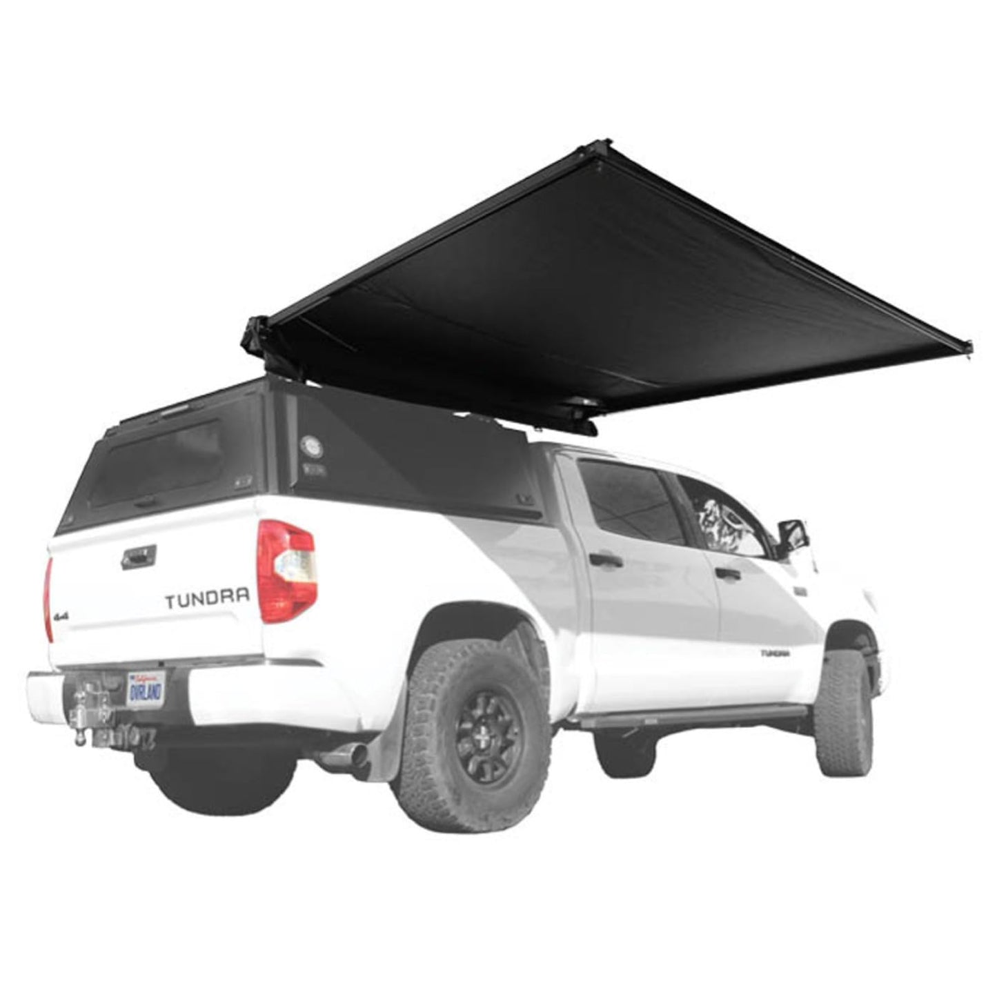 Overland Vehicle Systems 19690011 2.0-6.5’ XD Nomadic Self-Deploying 90 Degree Awning Unversal with Integrated LED Lights and Black Out | 61.6 Sq Ft of Coverage | Travel Cover Included