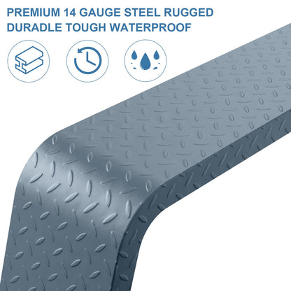2 Pack Tandem Axle Trailer Fenders Fit for 13"-15" Tires,72-7/8"x10-1/4"x13" Heavy Duty Steel Trailer Fenders Double Axle Car Hauler,Cargo,Utility,Landscape Trailer