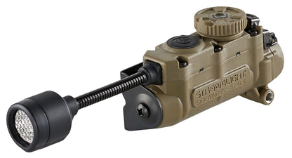 Streamlight 14307 Sidewinder Stalk 76-Lumen Hands-Free Gear Mounted Flexible Task Light with White/Red/Blue/IR LEDs, Coyote
