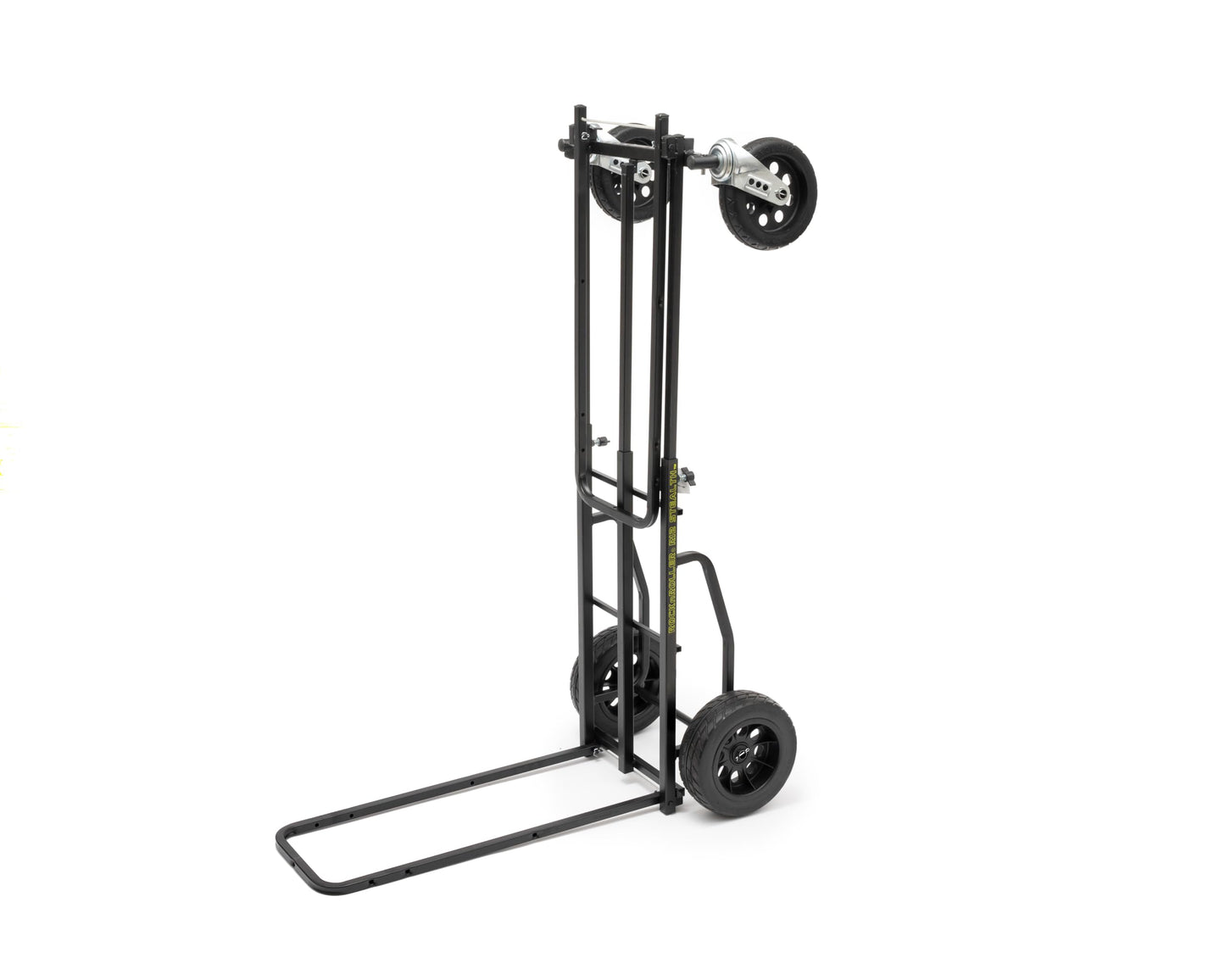 Rock-N-Roller R12STEALTH (All Terrain Stealth) 8-in-1 Folding Multi-Cart/Hand Truck/Dolly/Platform Cart/34" to 52" Telescoping Frame/500 lbs. Load Capacity, Black