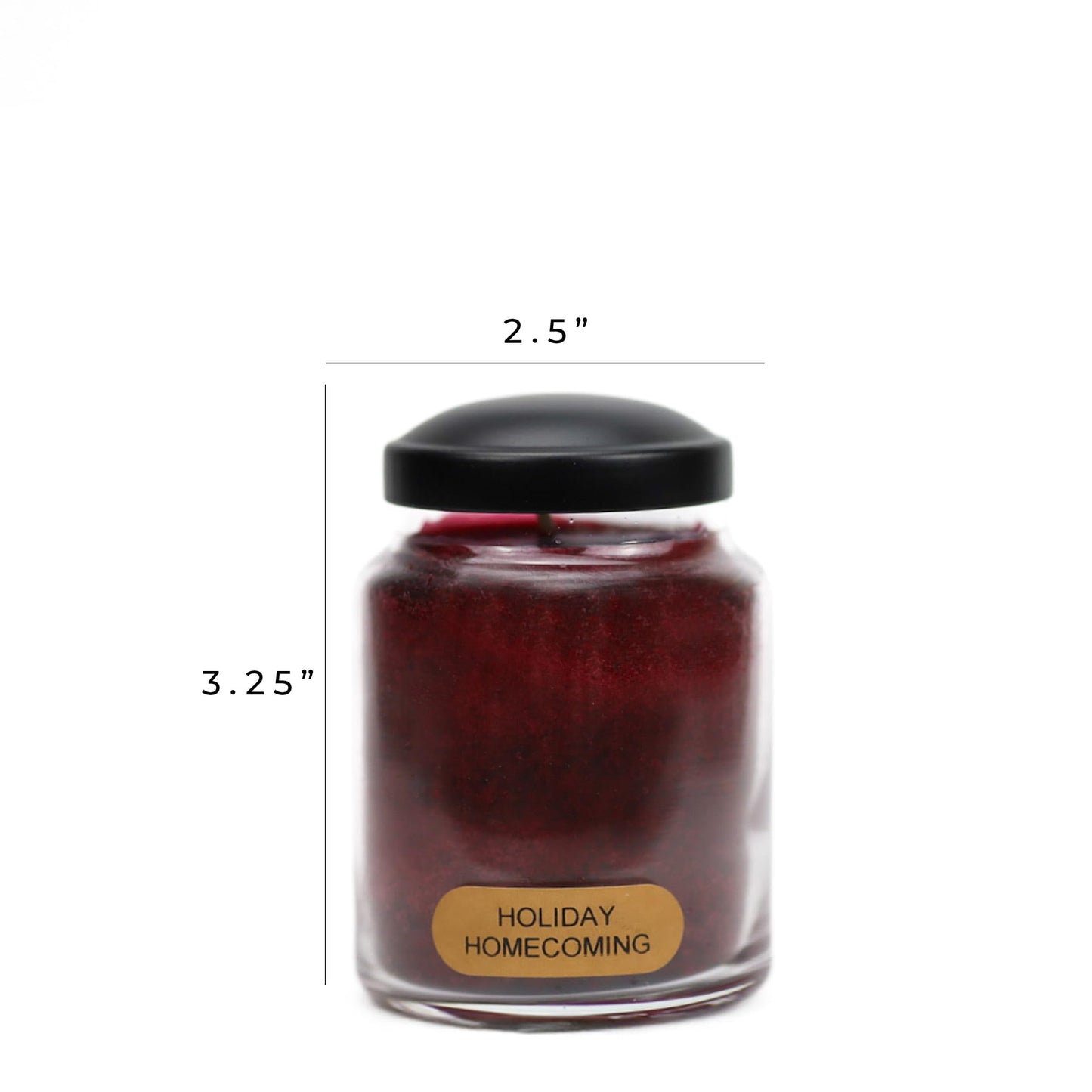 A Cheerful Giver - Holiday Homecoming Baby Scented Glass Jar Candle (6oz) with Lid & True to Life Fragrance Made in USA