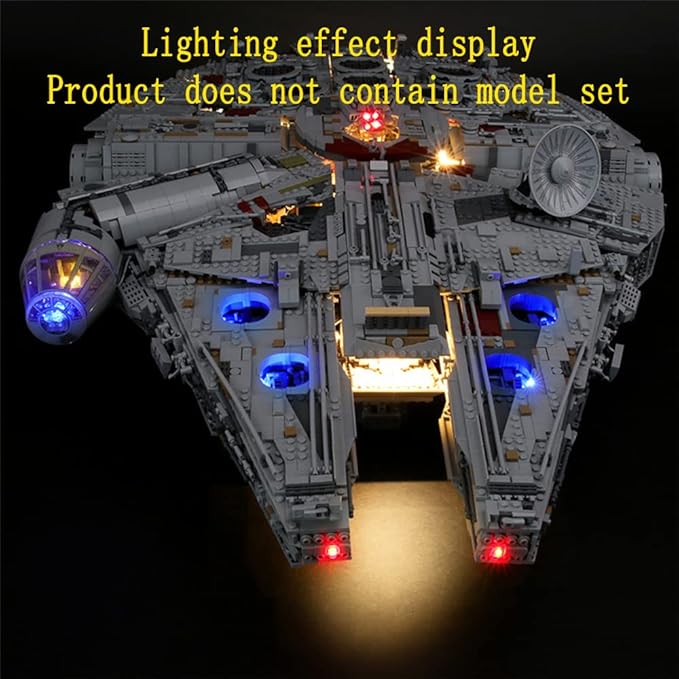 LED Light Kit Compatible with Lego 75192 UCS Ultimate Millennium Falcon (Model Set Not Included)