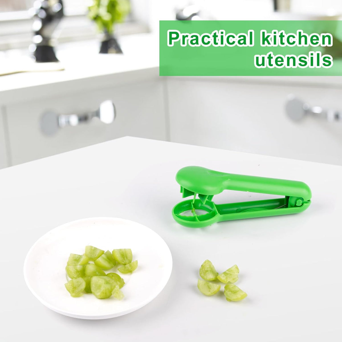 Skiennix Grape Cutter - ABS Fruit Slicer for Kids | Ideal for Tomatoes, Strawberries & More