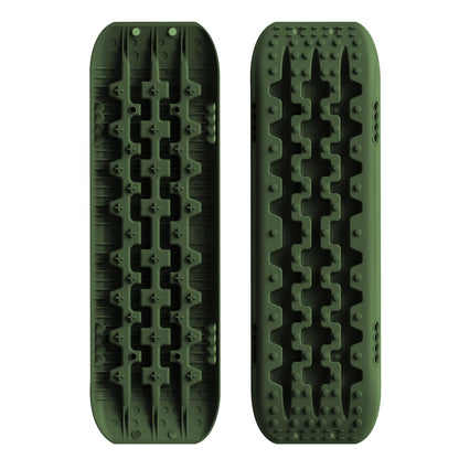 ALL-TOP Recovery Traction Boards, 2PCS & Mounting Kit, Reinforced Off Road Bendable Tire Friction Tracks (3rd Gen,Army Green)