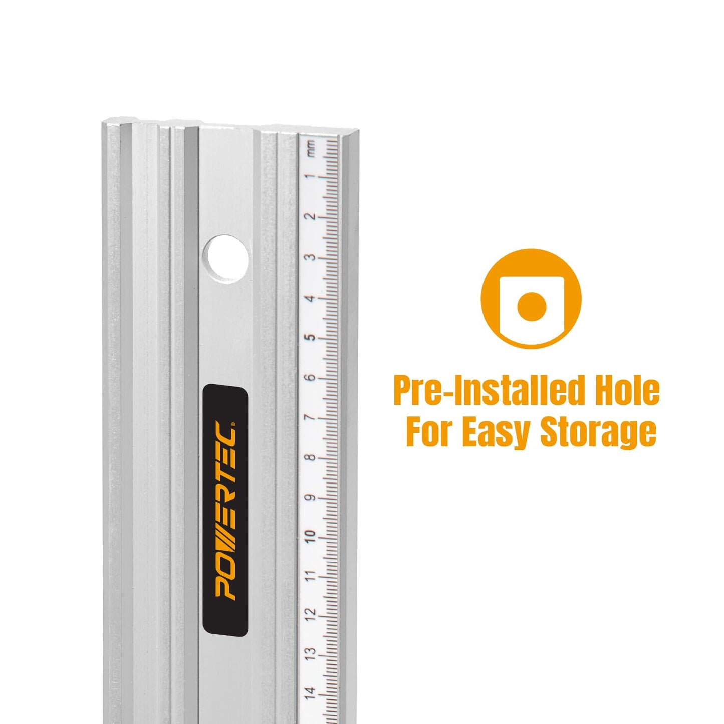 POWERTEC 24, 38 & 50 Inch Machinist Aluminum Straight Edges, for Checking Surface Warp, Marking/Scribing Lines - Used w/Feeler Gauges for Automotive Repairs, Cylinder Head Checks (71720V)