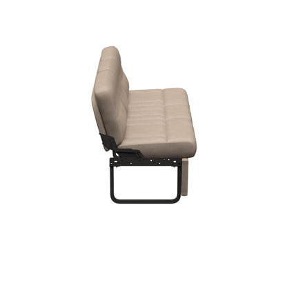 Thomas Payne Signature 72" Driftwood RV Jackknife Sleeper Sofa with Matching Kickboard, Easy Transition, High-Density Foam Cushioning, Fold-Down Center, Dual Cupholders - 2024044413