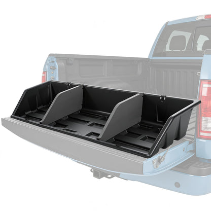 GEARLAST 56 inch Truck Bed Cargo Box, Truck Bed Organizers and Storage,Truck Bed Storage System with Isolation Netting and Tarpaulin, Tailgate-slide Design for Effortless Loading/Unloading