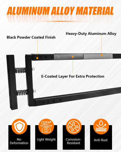 ADTOPI Adjustable Truck Bed Divider Organizer Compatible with 47'' to 67'' Pickup & Trucks bed, Aluminum Cargo Management Separator Molle Panel, Universal Truck Bed Divider Storage Accessories