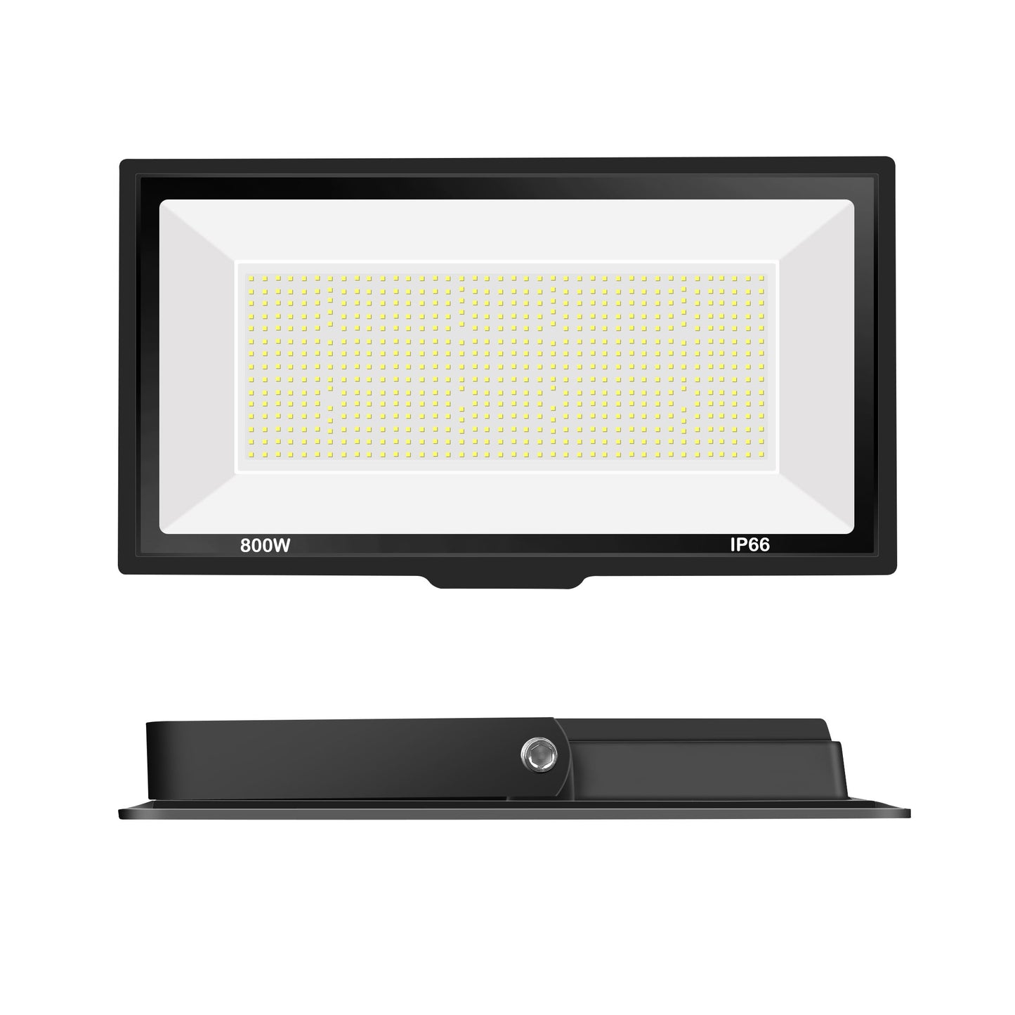 Gopretty 800W LED Flood Light Outdoor,3600W Equivalent Super Bright FloodLight with Plug,80000LM 6000K Daylight White IP66 Waterproof Commercial Lighting for Sports Fields,Courts, Arena, Stadium