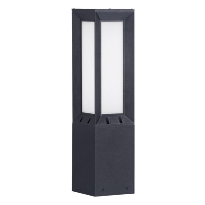 Linkmoon Solar Pathway Lights Outdoor, 23.6" Landscape Path Lights, IP65 Waterproof Bollard Light, Dusk to Dawn Solar Lamp Path Light, 3000K Commercial Pathway Lighting for Driveway Walkway Lawn Patio