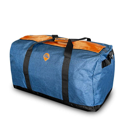 Skunk Large Duffle "Midnight Express XL" - Smell Proof - Water Proof (Navy/Leather)