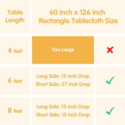 BRILLMAX 8 Pack Royal Blue Tablecloths 60 x 126 Inch for 8ft Rectangle Tables - 150 GSM Polyester Fabric, 15" Standard Drop, Water, Stain & Wrinkle Resistant Cloth Cover for Wedding Dining Buffet