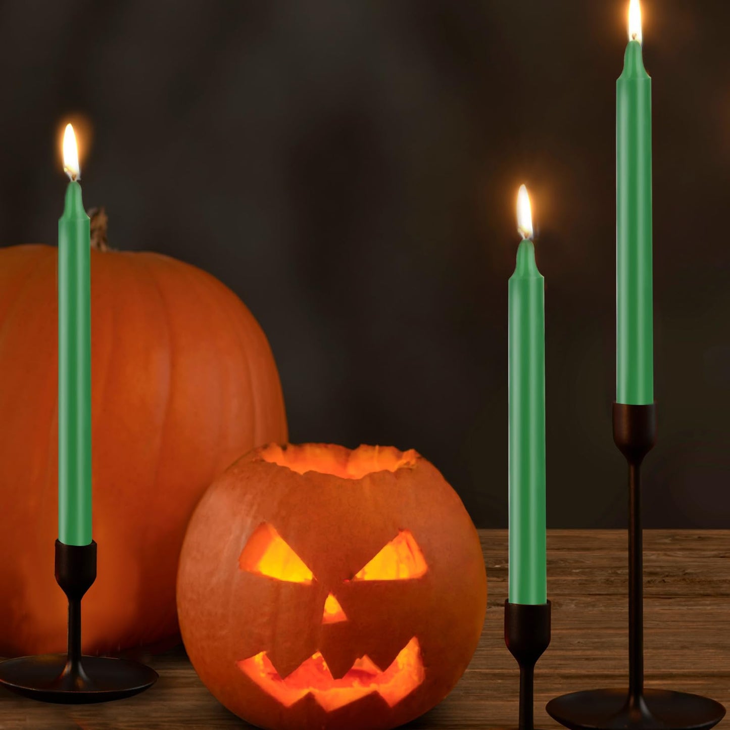 24 Pack Green Spell Chime Candles – Premium Mini Unscented Taper Candles for Rituals, Prayer, Meditation, Altar, Spells – 4" Tall – Ideal for Witches & Spiritual Practices