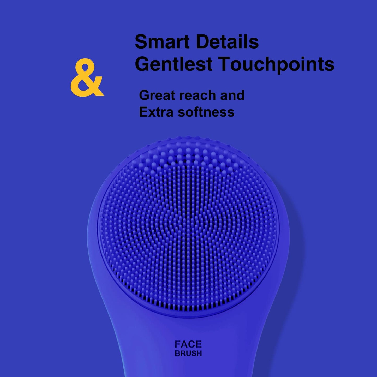 NågraCoola Electric Facial Cleansing Brush - Waterproof and Rechargeable, Exfoliates, Cleanses and Massages Skin - Light Blue